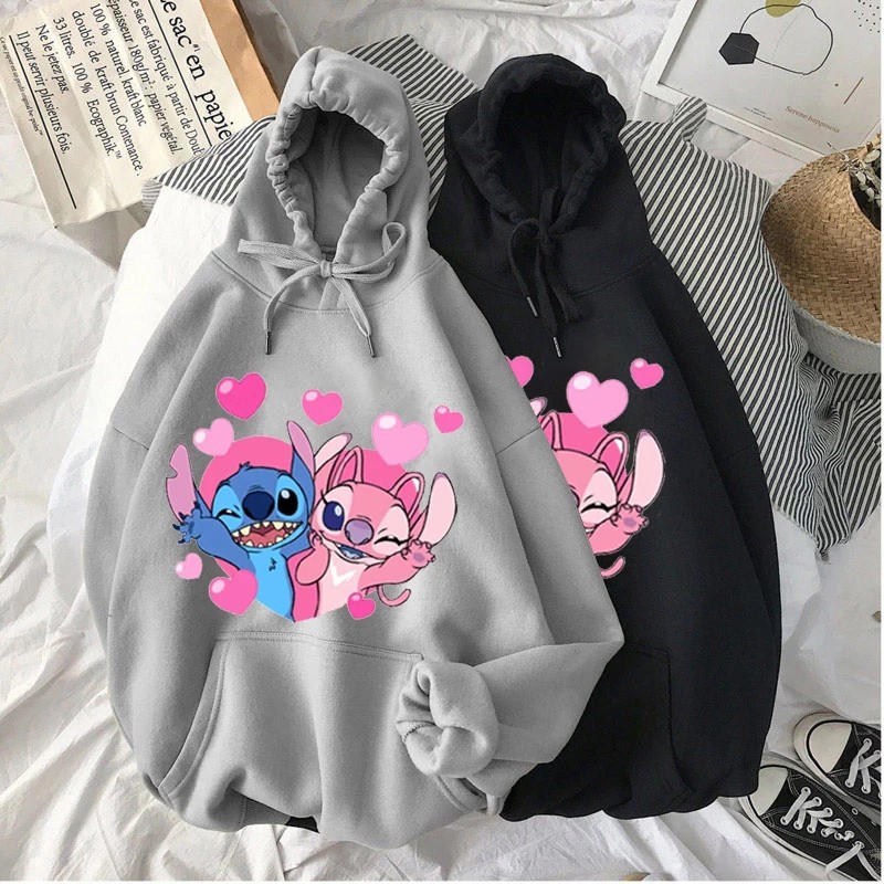 Hoodie Stitch Desney Wanita Oversize Korea Tebal Sweater Oversize Wanita Korean Style Jumbo Ori Jaket Hoodie Wanita Korean Style Anak Hodie Oversize Korean Style Wanita Hoddie Cewek Oversize Korean Style Hoodie Cewek Kekinian Murah Ukuran XL Switer Stitch