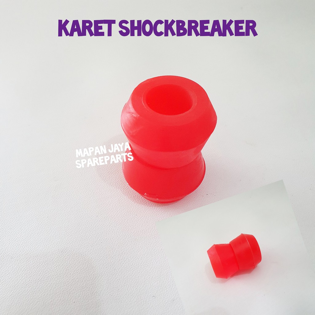 KARET SHOCKBREAKER SHOCK MERAH MODEL MASUNG HARGA 2 BIJI