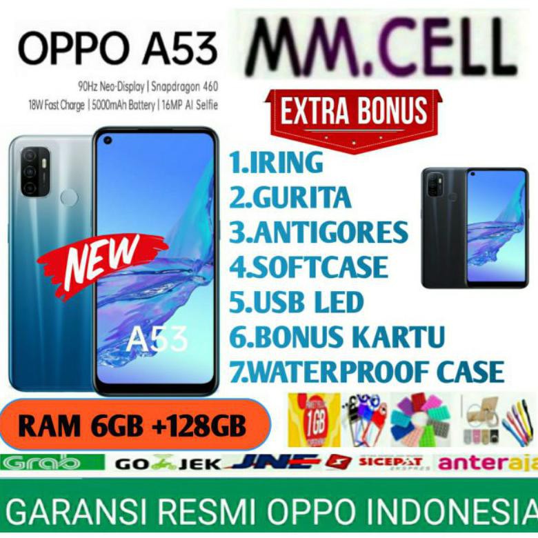 ✨ BISA COD✨ OPPO A53 RAM 6/128 GB GARANSI RESMI OPPO INDONESIA LIMITED EDITION Kode 784