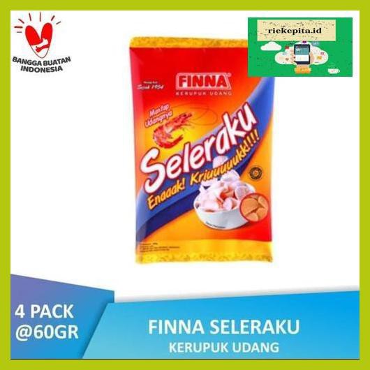 

5Yer67R- Pack Finna Kerupuk Seleraku Udang (4 X 60Gr) T7Rty67-
