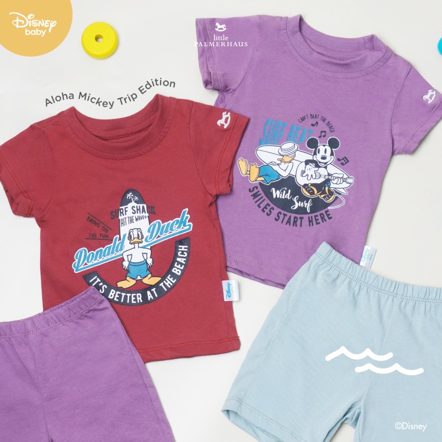 Little Palmerhaus - Mickey Trip Aloha Set / Setelan Bayi &amp; Anak