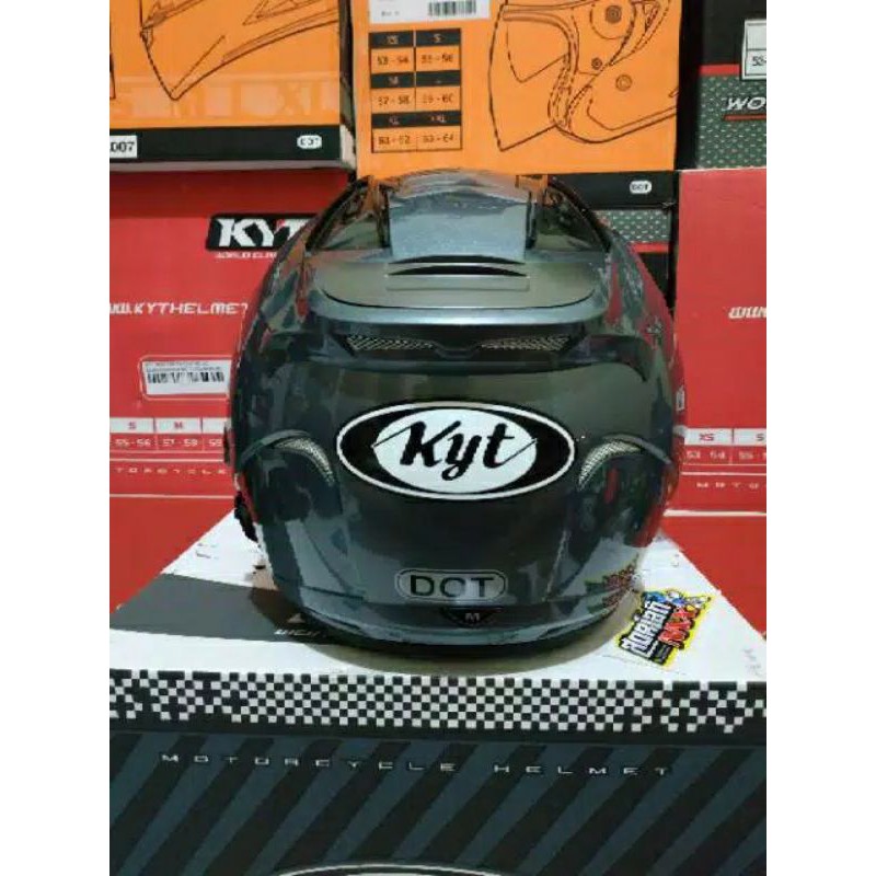 100% ORIGINAL Busa KYT Galaxy slide galaxi flat r pnp kyt dj maxi  set Spon helm komplit ori asli