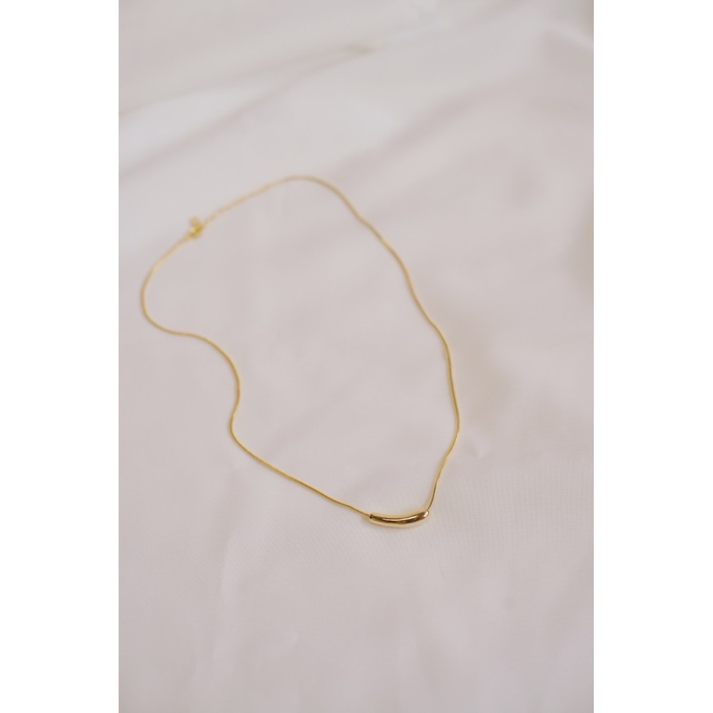 Ark.co - Malika Necklace (basic &amp; drop) kalung bean simple curve minimalist