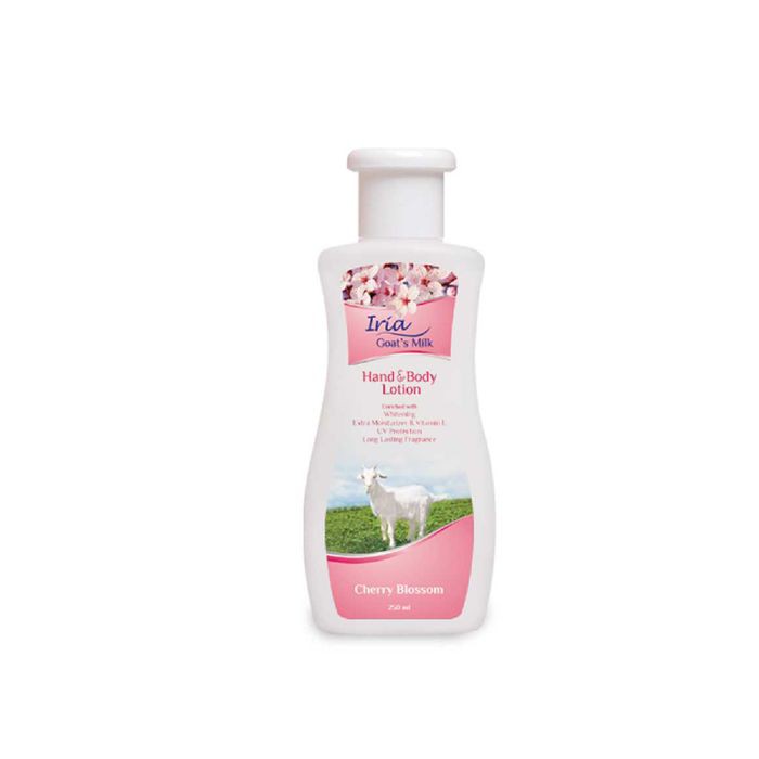 iria goat's milk hand and body lotion cherry blossom   250ml