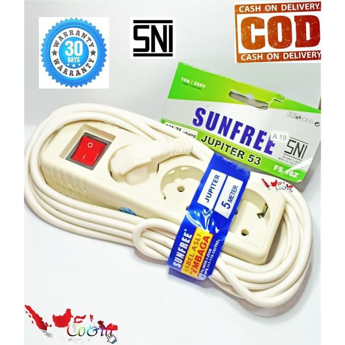 SNI STOP KONTAK 3 LUBANG PANJANG 3M + KABEL / STOP KONTAK KABEL per
