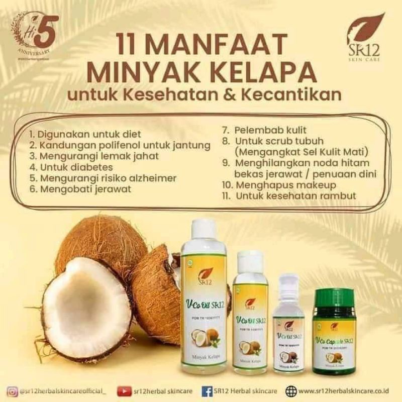 

VCO SR12 / MINYAK KELAPA MURNI 60 ml