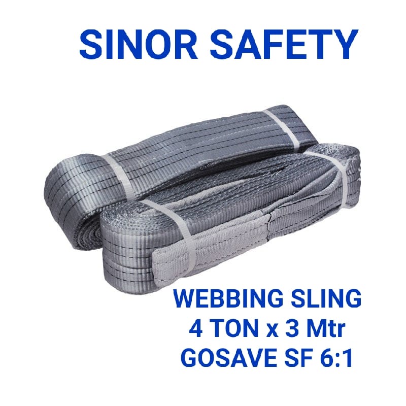 Webbing Sling 4 Ton x 3 Meter Tali Pengikat Barang Tali Angkat Polyest