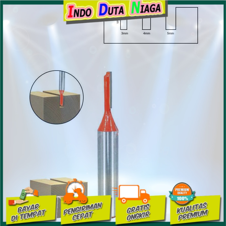 Hongyue Mata Pisau Mesin Serut Kayu Trim Carving Router Bit 1/4 GT4563