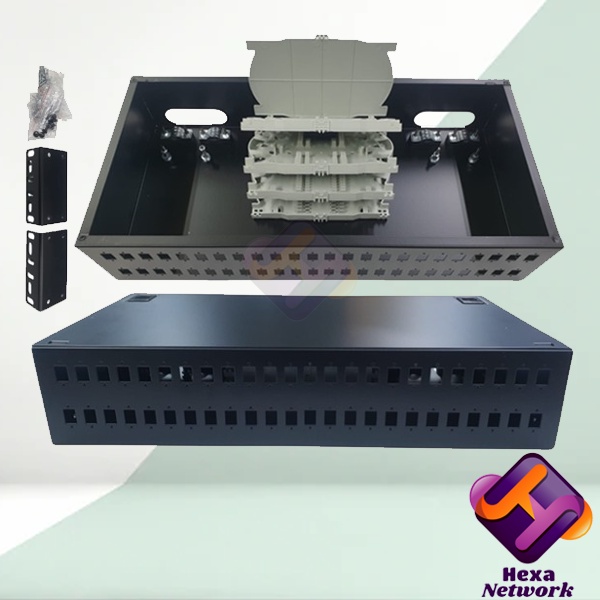 Fiber Optic OTB 48 Core SC | 2U no Drawer ODF OTB 48 Core Kosong