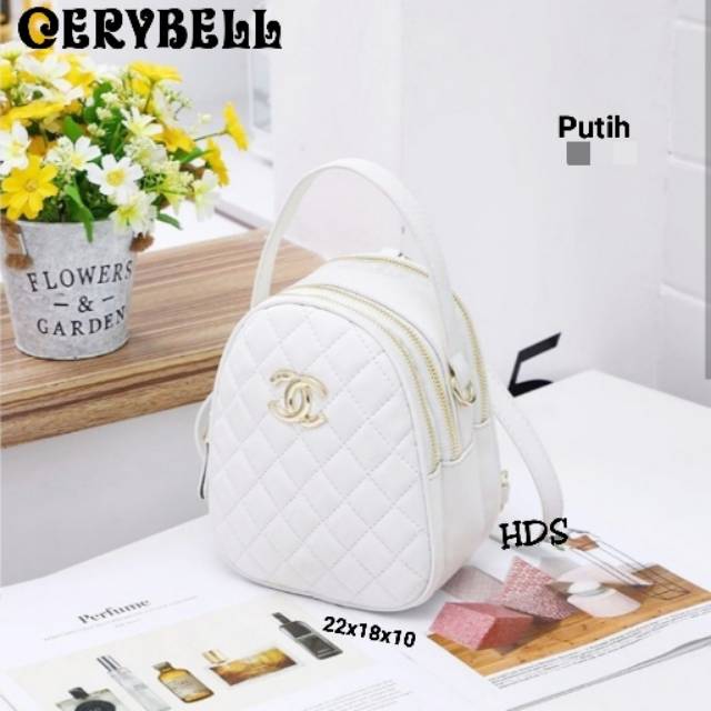 Tas Multifungsi Mini CERRYBELL Selempang jait2 &amp; Ransel / tas murah / Tas Selempang Wanita Cantik