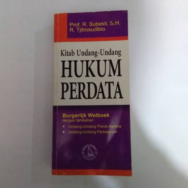 

KITAB UNDANG UNDANG HUKUM PERDATA BURGERLIJK WETBOEK