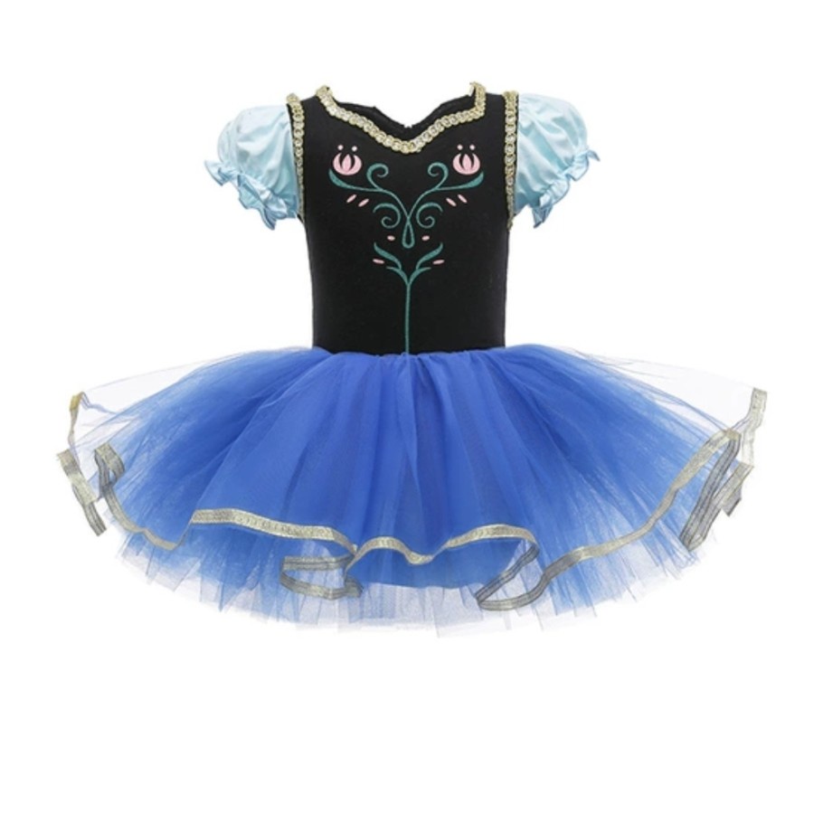 Anna princess ballet dress tutu baju Balet anak Frozen Anna princess