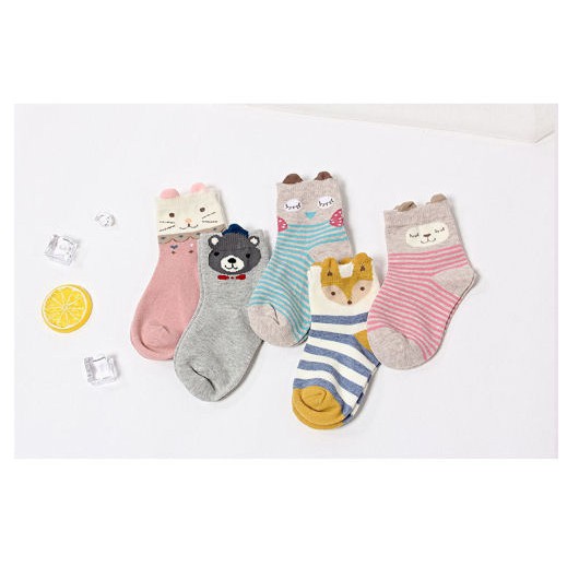 Kaos kaki Anak motif binatang tanpa antislip untuk 3-5 thn