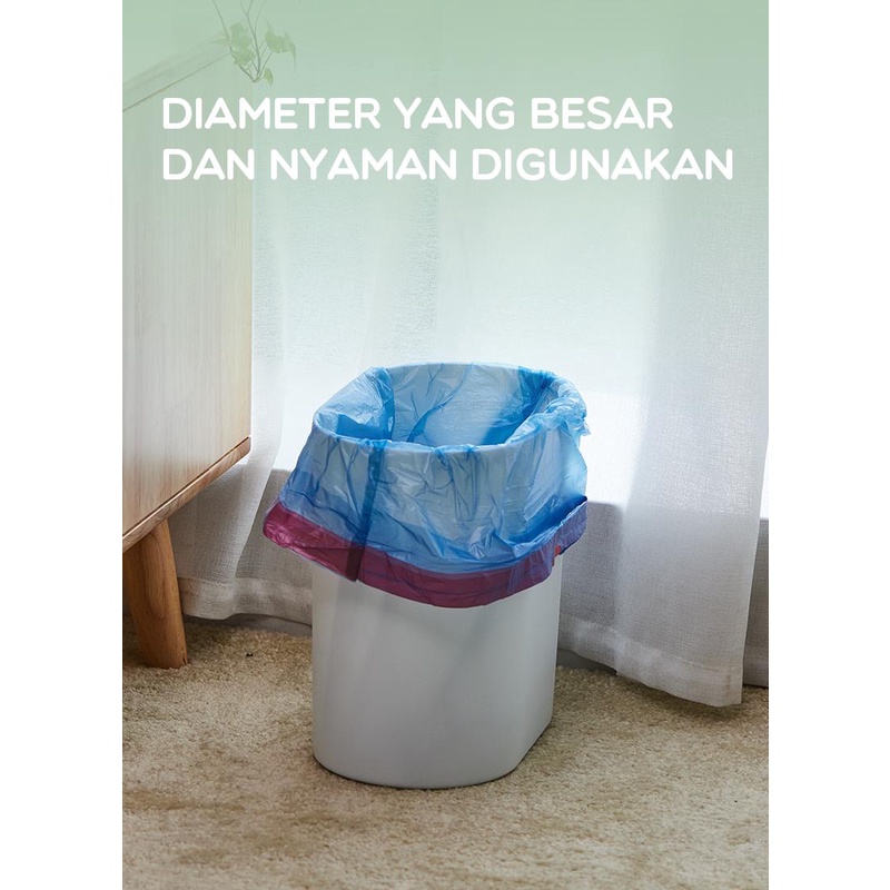 Samono Kantong Plastik Sampah Anti Bocor Plastik Tempat Sampah Tebal Kuat dan Elastis SGB002 - Acc Plus