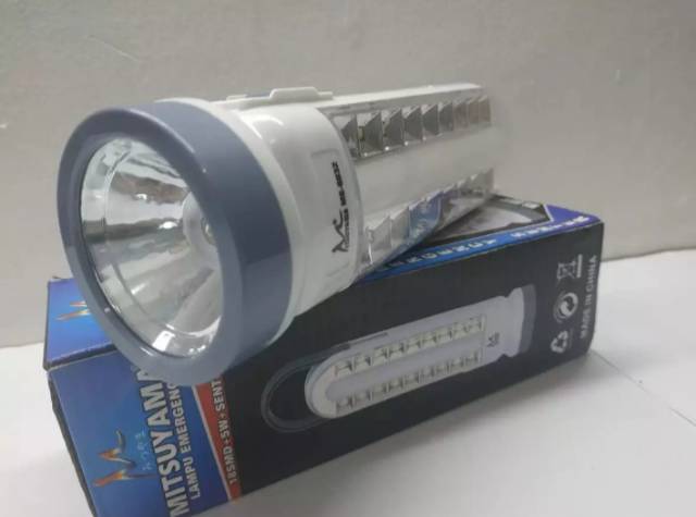 Lampu Emergency + Senter Mitsuyama MS 6032 Jumbo baterai 12000 mAhY