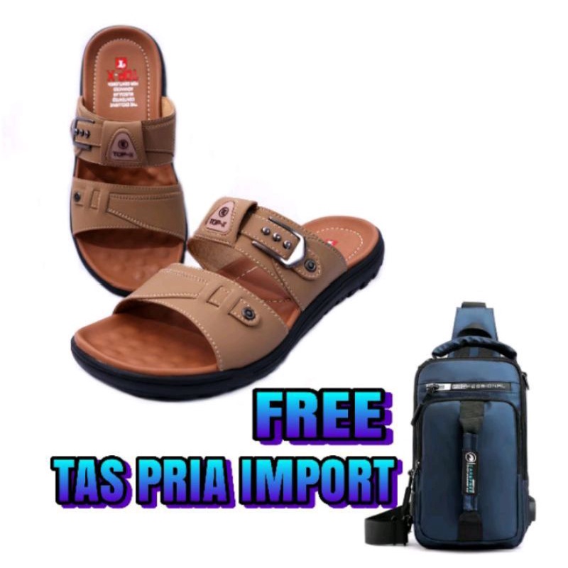 Sandal Slop Pria TOP-X Kekinian