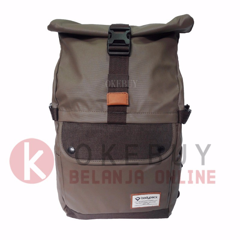 Tas Merk Bodypack 2807 Brown / Ransel / Kantor / Sekolah / Backpack F-16
