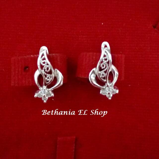 AEP-010 Anting Jepit - Emas Putih 75
