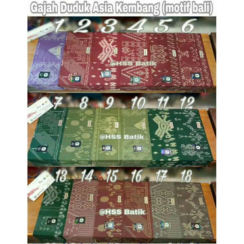 Sarung batik GAJAH DUDUK kembang original