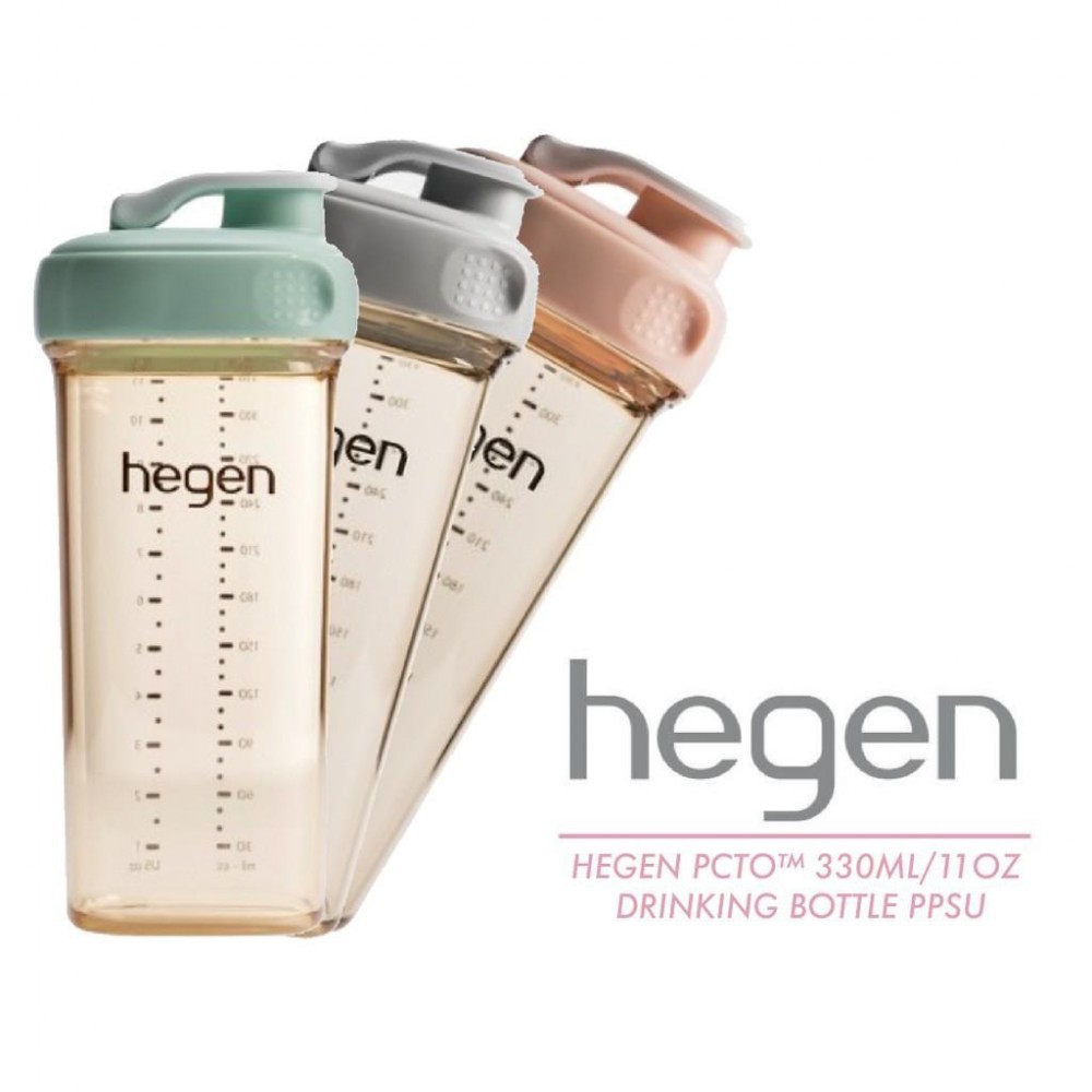 Hegen PPSU Drinking Bottle Botol Minum 330ml - 1 Pcs Tersedia Pilihan Warna