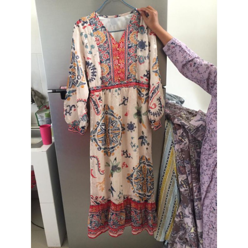 gamis ceruty organza by meijiwang