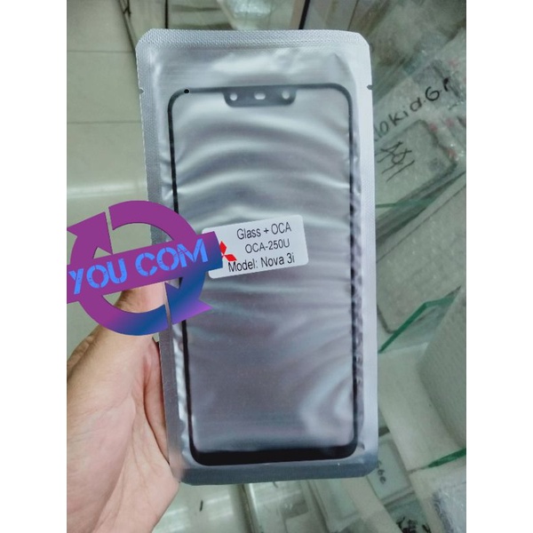 Kaca Lcd Kaca Depan Huawei Nova 3i kaca touchscreen plus lem Oca