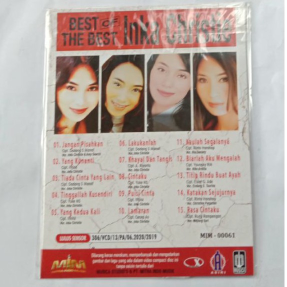 VCD Original Best Of The Best Inka Cristie