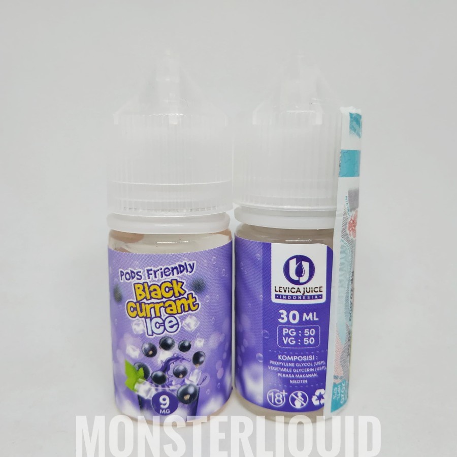 POD FRIENDLY BLACKCURRANT ICE BY LEVICA JUICE 9MG 30ML