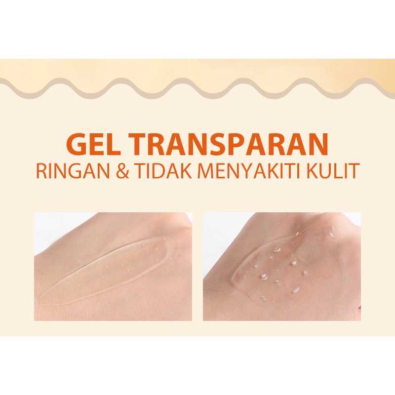 GMEELAN SET Orange Exfoliating Gel Facial Glowing Blackhead Cleaner Body Exfoliating 1Menit