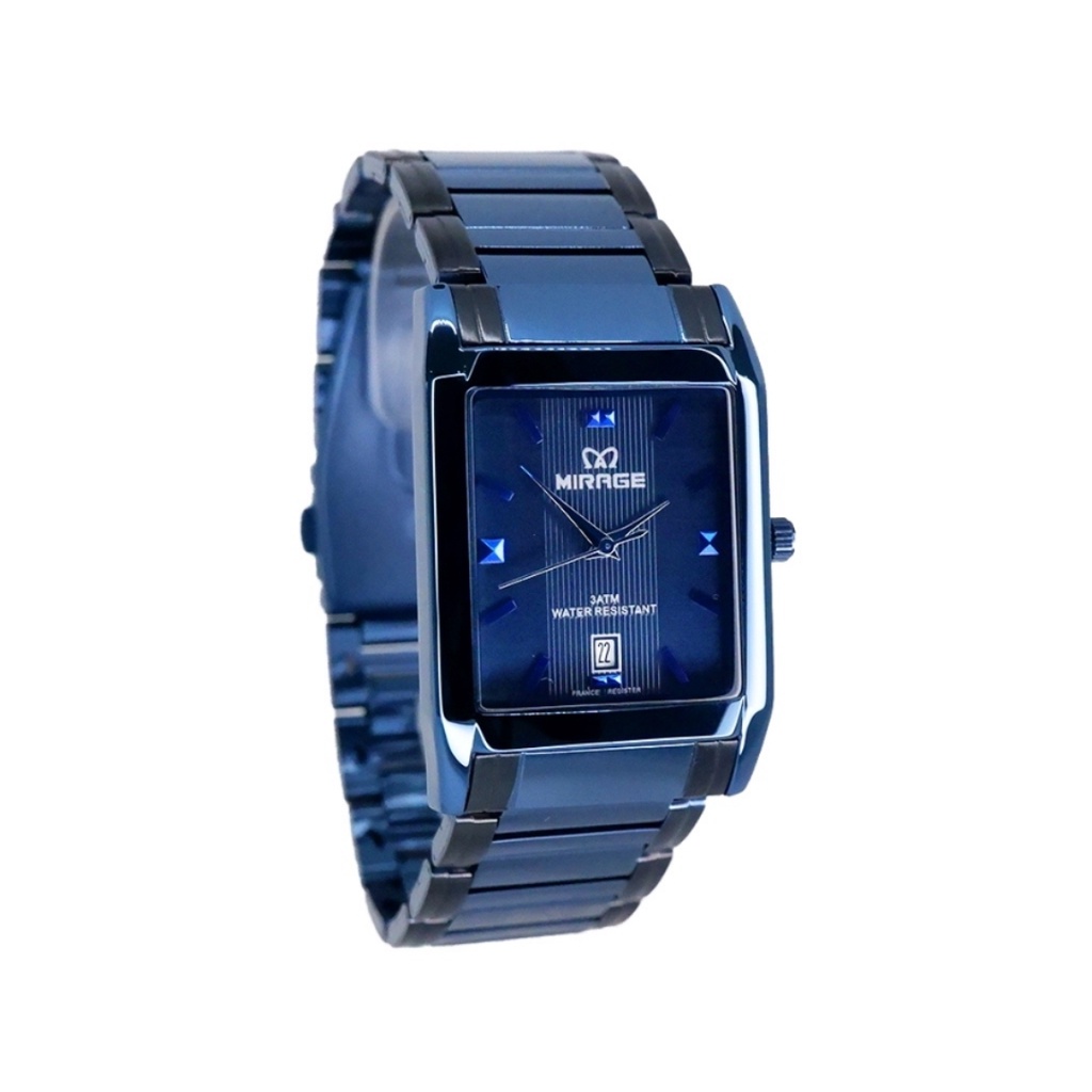 JAM TANGAN MIRAGE BLUE OCEAN ORIGINAL GARANSI RESMI ANTI AIR WATER RESISTANT AKSESORIS FASHION PRIA