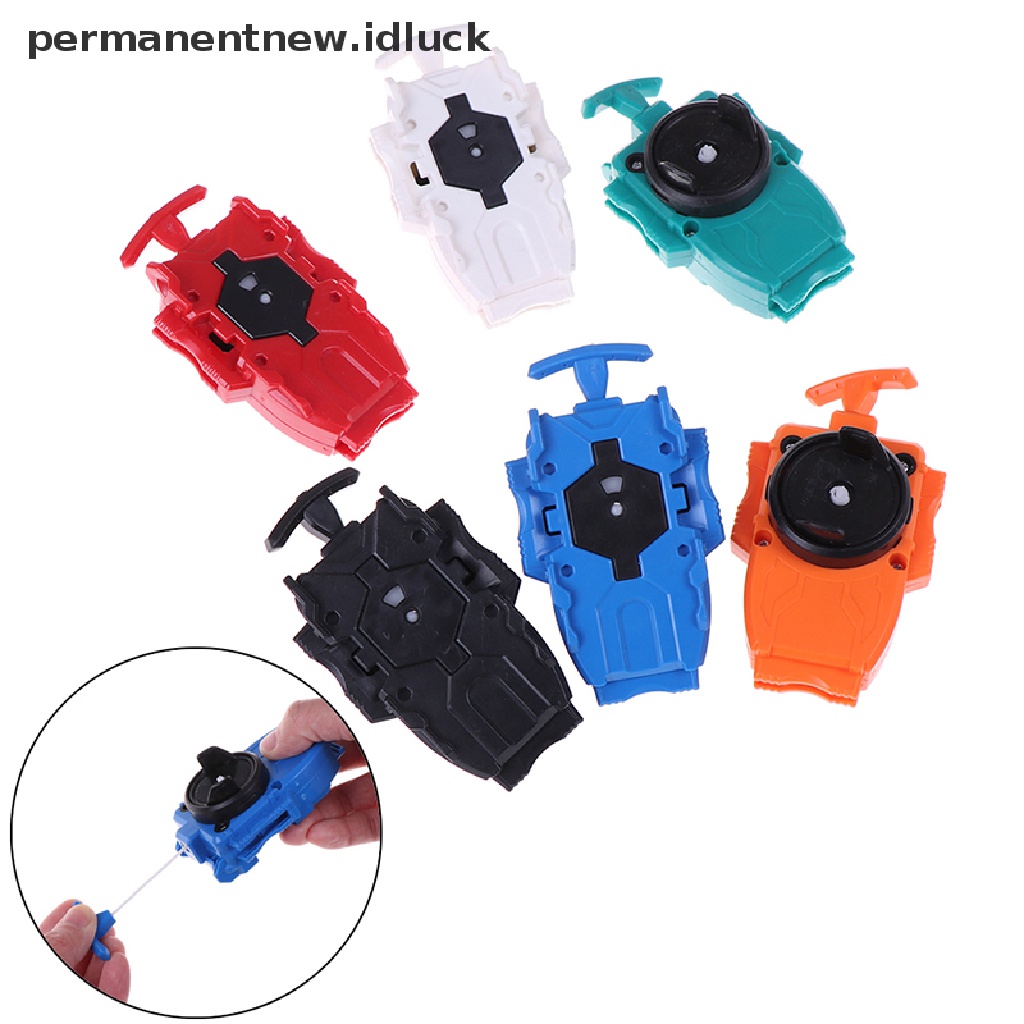 Mainan Beyblade beylauncher burst string launcher Warna Merah Oranye Biru Hijau Putih