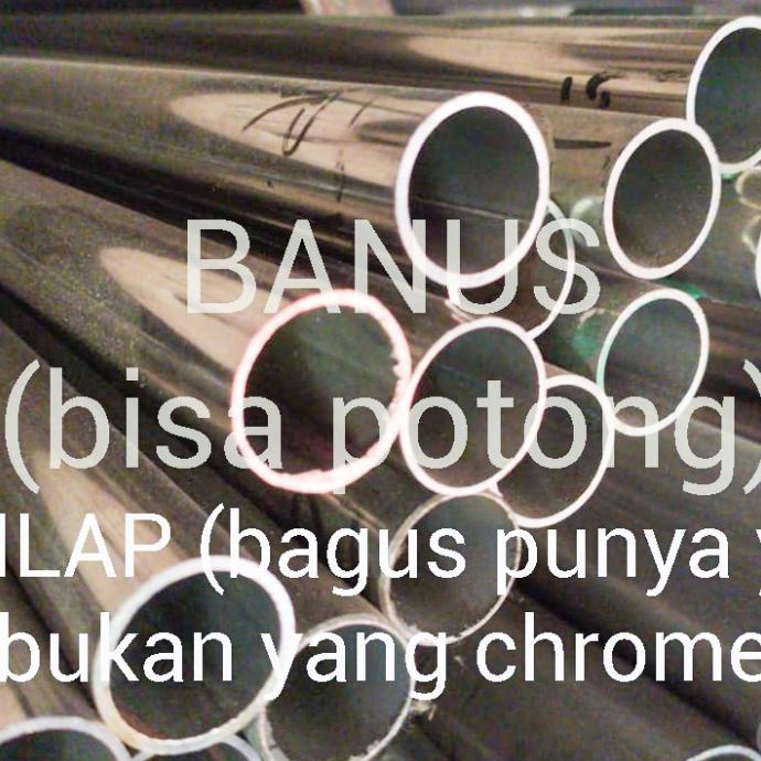 Pipa Stainless 304 2" Inch X 6 Meter Tebal 1 Mm Pipa Bulat Ornamen