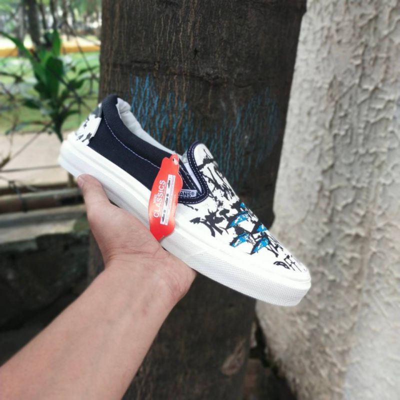 Vans Slip On x Ralph Steadman &quot;Blue Tuna&quot;