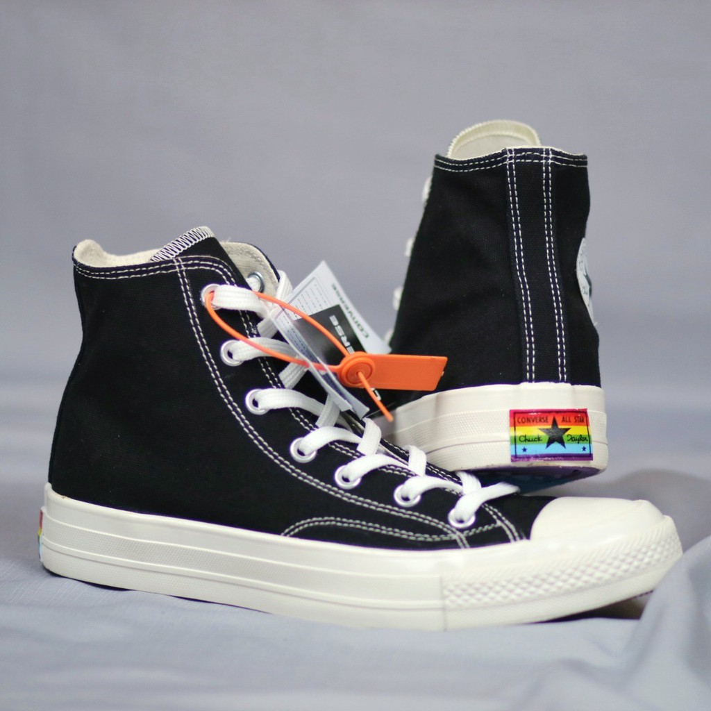 SEPATU CONVERS 70S ALL STAR CHUCK TAYLOR IMPORT PREMIUM HIGH / TINGGI RAINBOW SOL