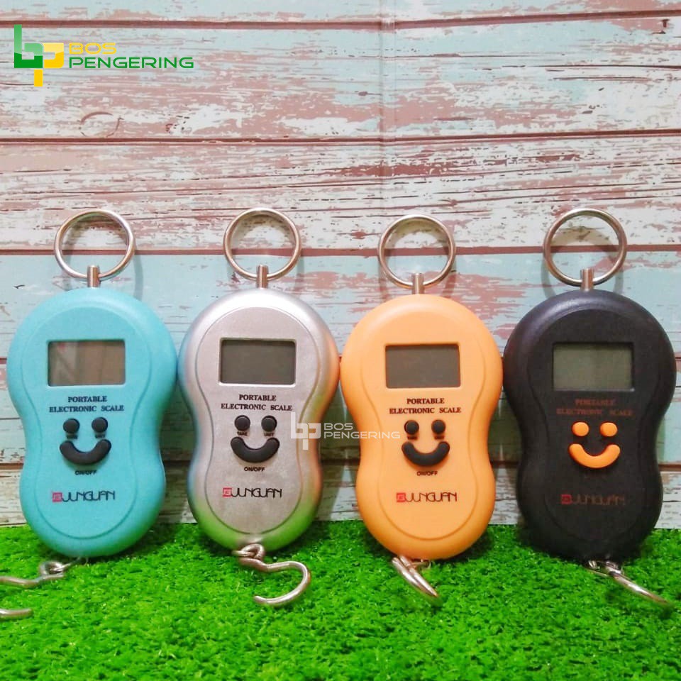 Timbangan Gantung Portable Mini Digital Timbangan 50kg Scale Electronic Smile Murah