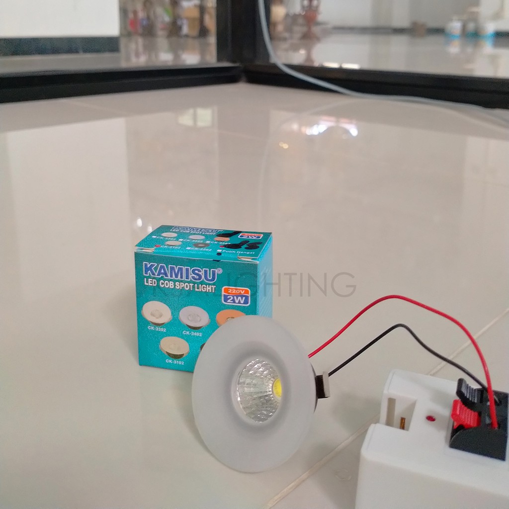 Lampu LED Downlight Mini Bulat Cob Putih 2W LED