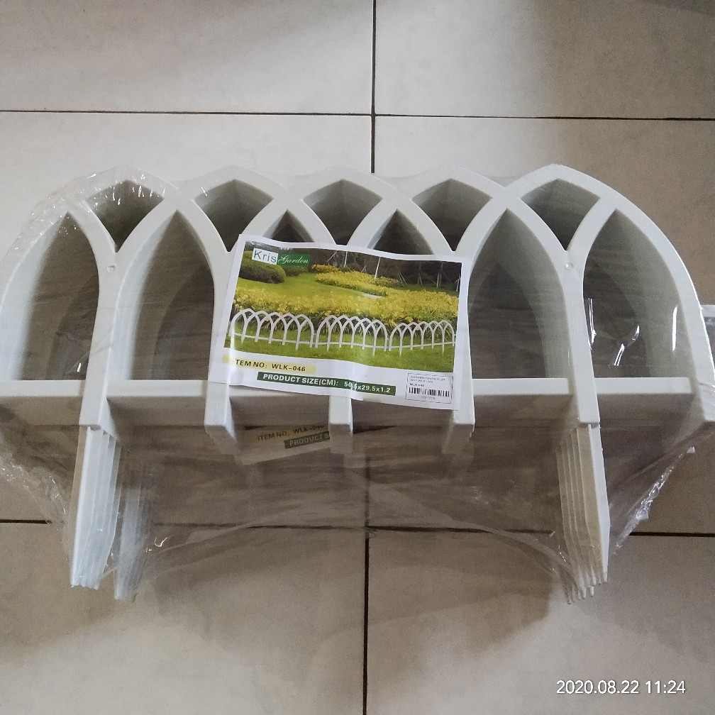 Pagar Plastik Shabby Mini Oval Isi 5