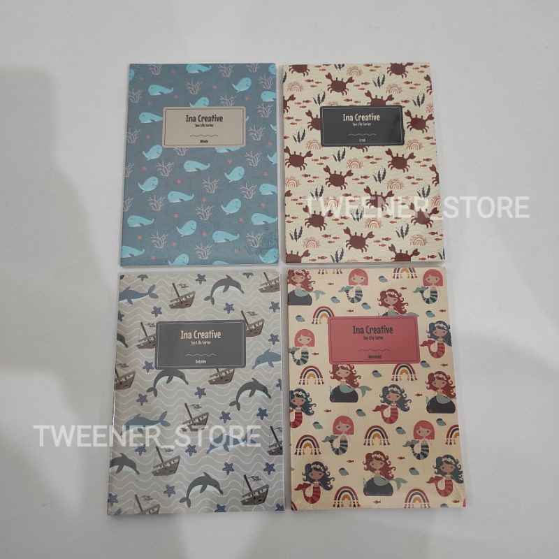 

INA Creative Notebook Sealife Series | Barcode 982424165087 | Buku Notes