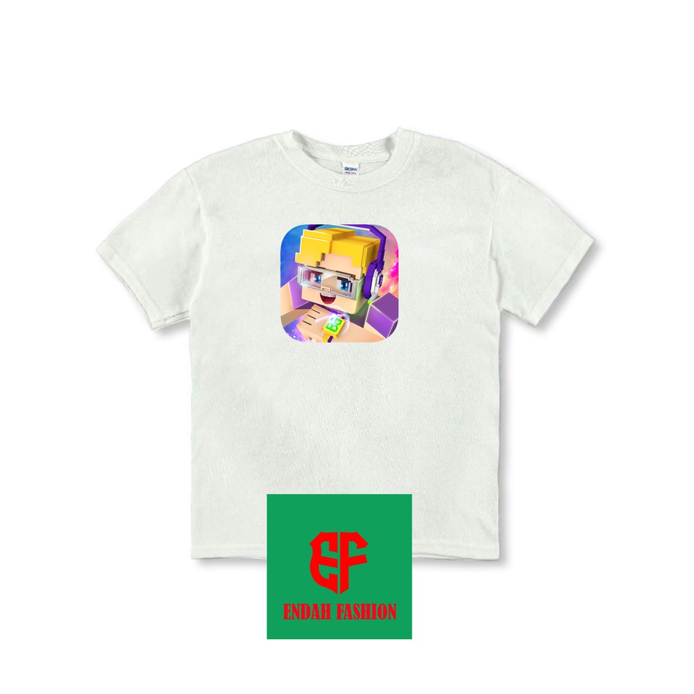 Kaos anak Blockman Go Game, Kaos Anak Unisex Murah