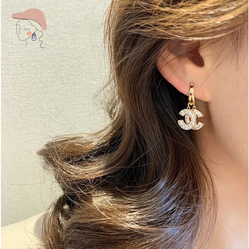 Anting Stud 925 Silver Model Menjuntai Untuk Wanita