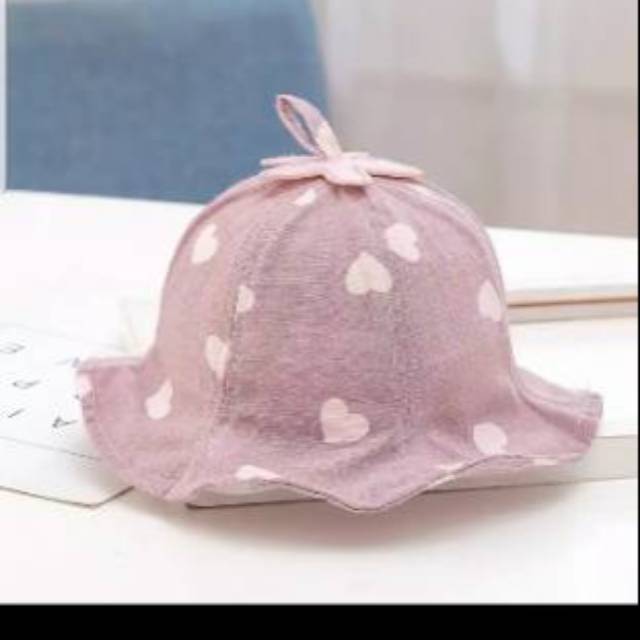 SUMMER HEART Cotton Hat TOPI anak perempuan