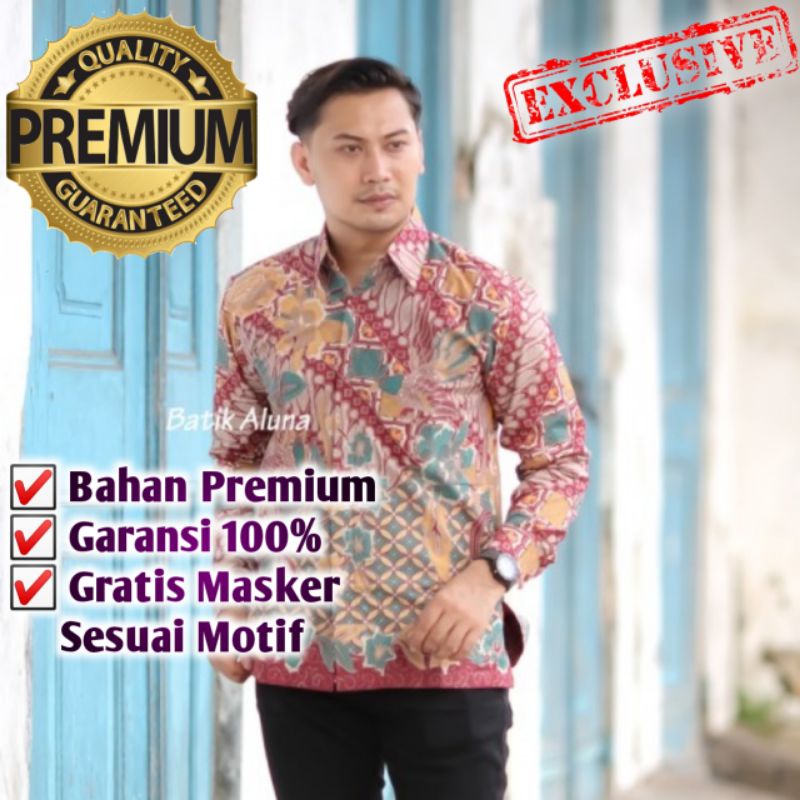 Flash Sale Atasan Kemeja Batik Pria Slimfit Premium Batik Pria Solo Exclusive Bahan Katun Full Furing Ap 066 wlKYXQaI9m9oOZO