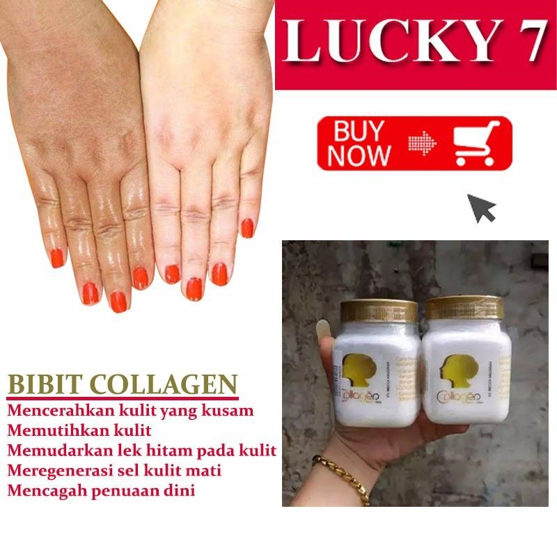 Bibit Collagen Original - Bibit Pemutih Wajah Badan Ampuh- Cream Lotion  Pemutih Badan