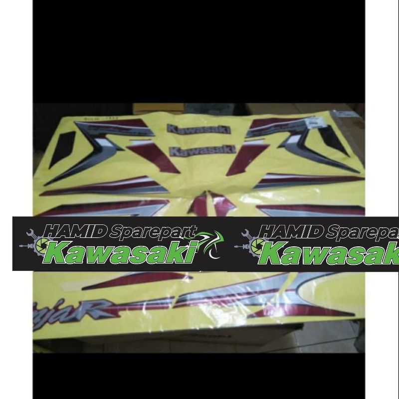 Striping stiker sticker ninja r 2010 merah original kawasaki 100 persen ori