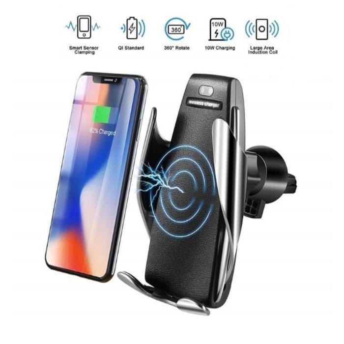 GOOD Car Wireless Fast Charging smartphone hp holder Charger Mobil gps Vent