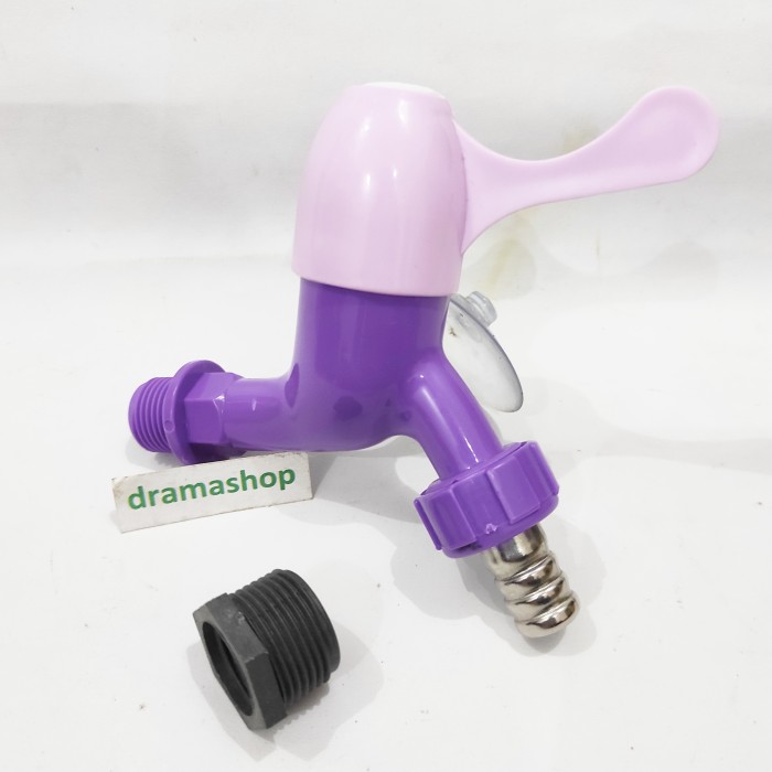 miliki Kran Keran Air Plastik 1/2" 1/2 Inch Kualitas Super SKT Berkualitas