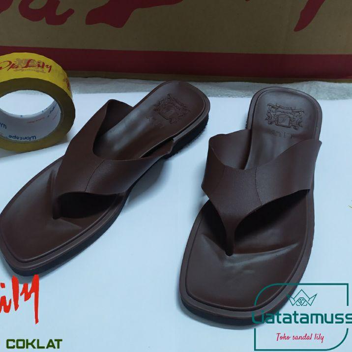 Kekinian Sandal lily 201 ORIGINAL- sendal lily - sandal japit - sandal pria original 시