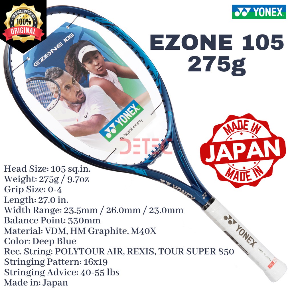EZONE 105 275g Deep blue Yonex - raket tenis