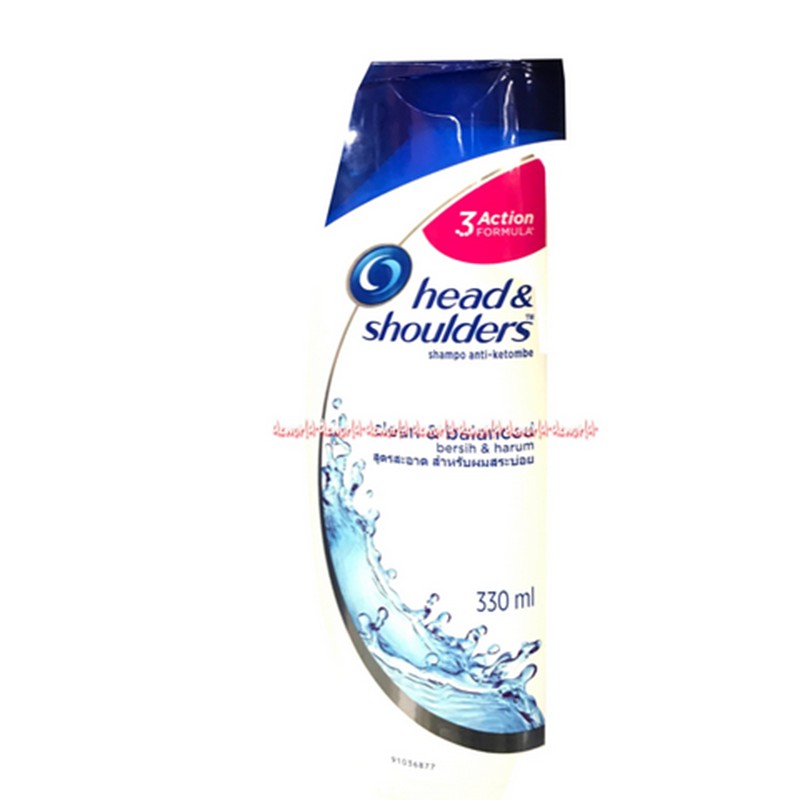 Head &amp; Shoulders Clean &amp; Balance Shampoo 300ml Anti Ketombe Sampo Anti Dandruff