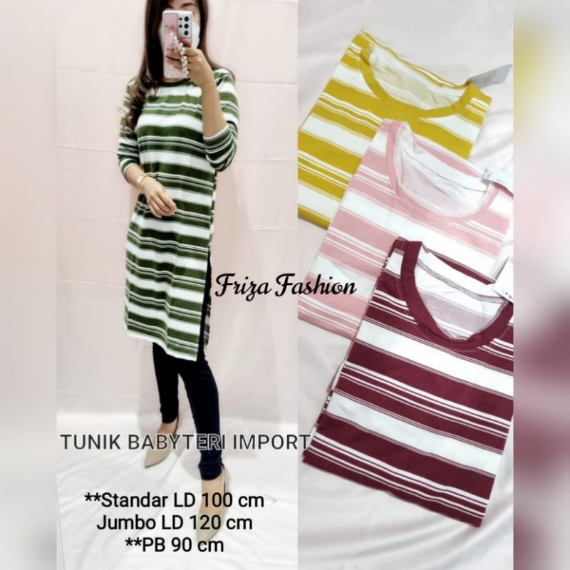 TUNIK WANITA BABYTERRY THERESIA REAL PICTURE